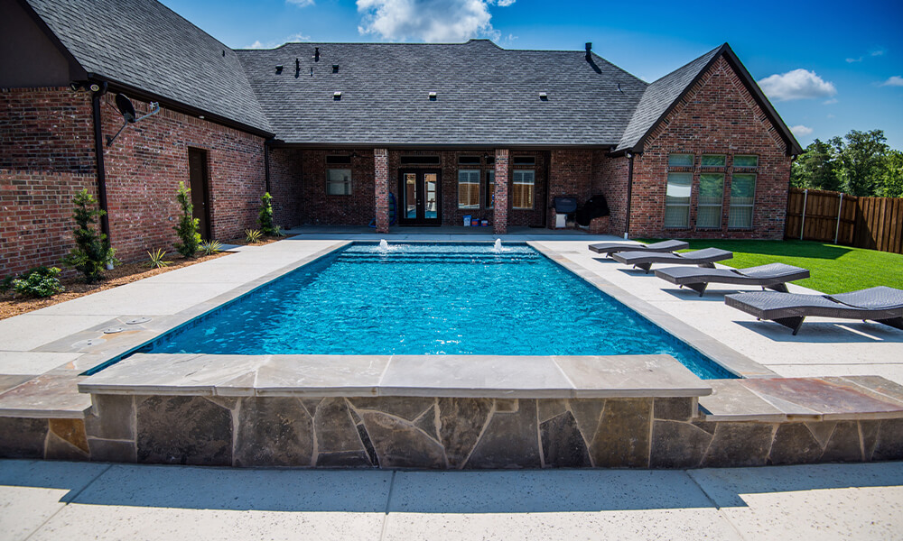 Courtyard collection pool